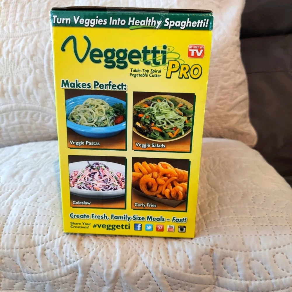 Veggetti Pro table top spiral vegetable cutter NEW IN BOX
